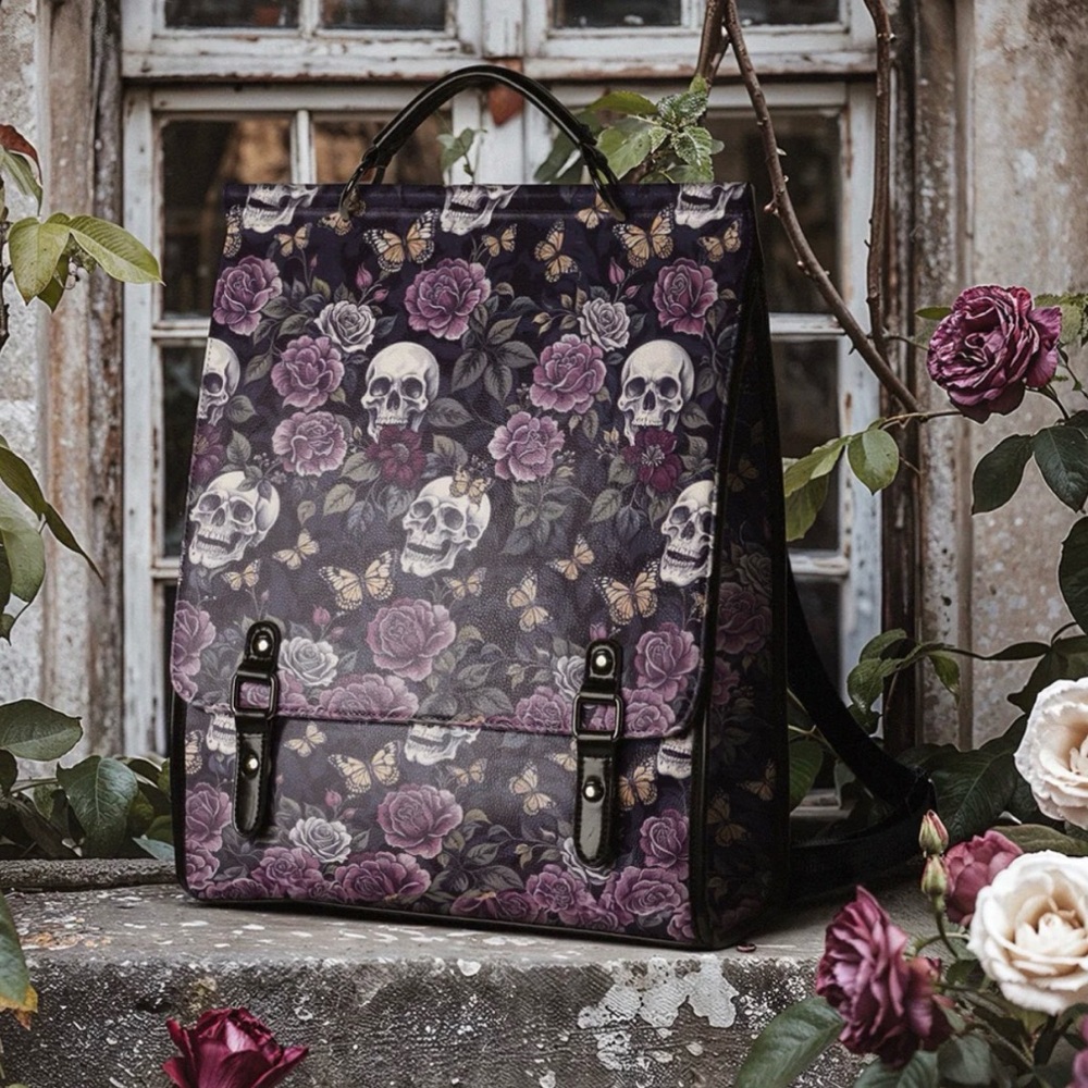 NOCTAFLORA LEATHER BACKPACK